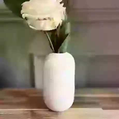 Medium Skinny White Vase